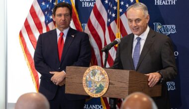 DeSantis, MLB commissioner support Tampa Bay Rays' stadium plans