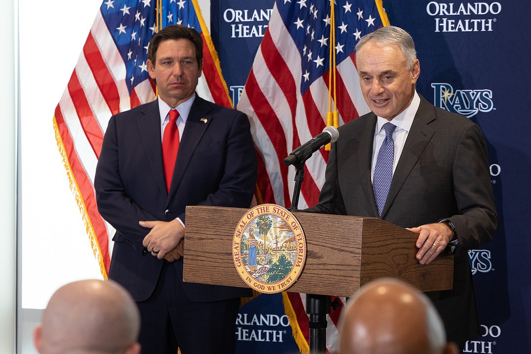 DeSantis, MLB commissioner support Tampa Bay Rays' stadium plans