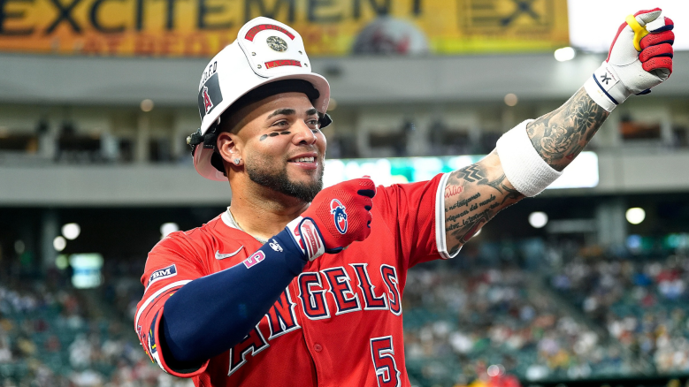 Yoán Moncada at third base the Angels during a 2025 game at Angel Stadium as the team solidifies the position for 2026.
