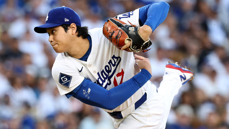 Shohei Ohtani throws a bullpen session during Dodgers spring training ahead of his return as a full two-way player in 2026.
