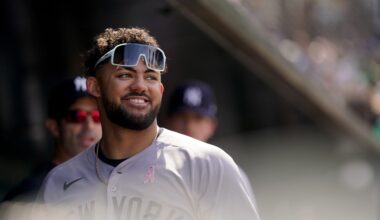 Yankees' Jasson Dominguez is hanging on to the roster by a thread