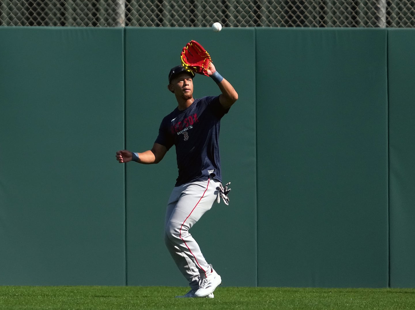 In his two-plus seasons with the Red Sox, Kristain Campbell has played all three outfield positions.