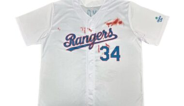 Why the Texas Rangers’ Nolan Ryan bloody jersey giveaway presented a challenge