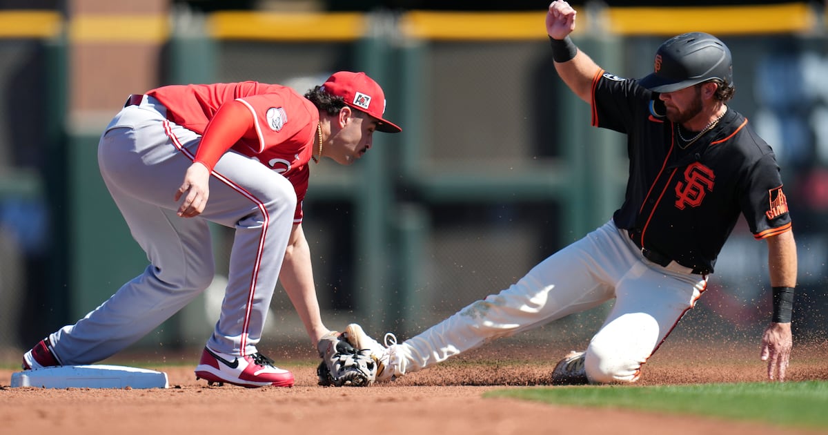 Sal Stewart is the favorite in a deep group of first base candidates