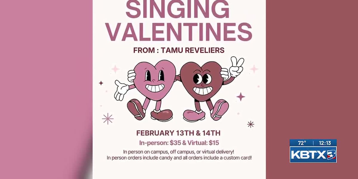 Texas A&M Reveliers offering singing Valentines
