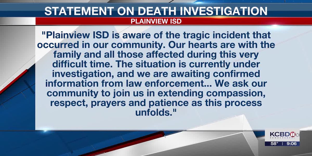 Plainview authorities call in Texas Rangers to help with death investigation