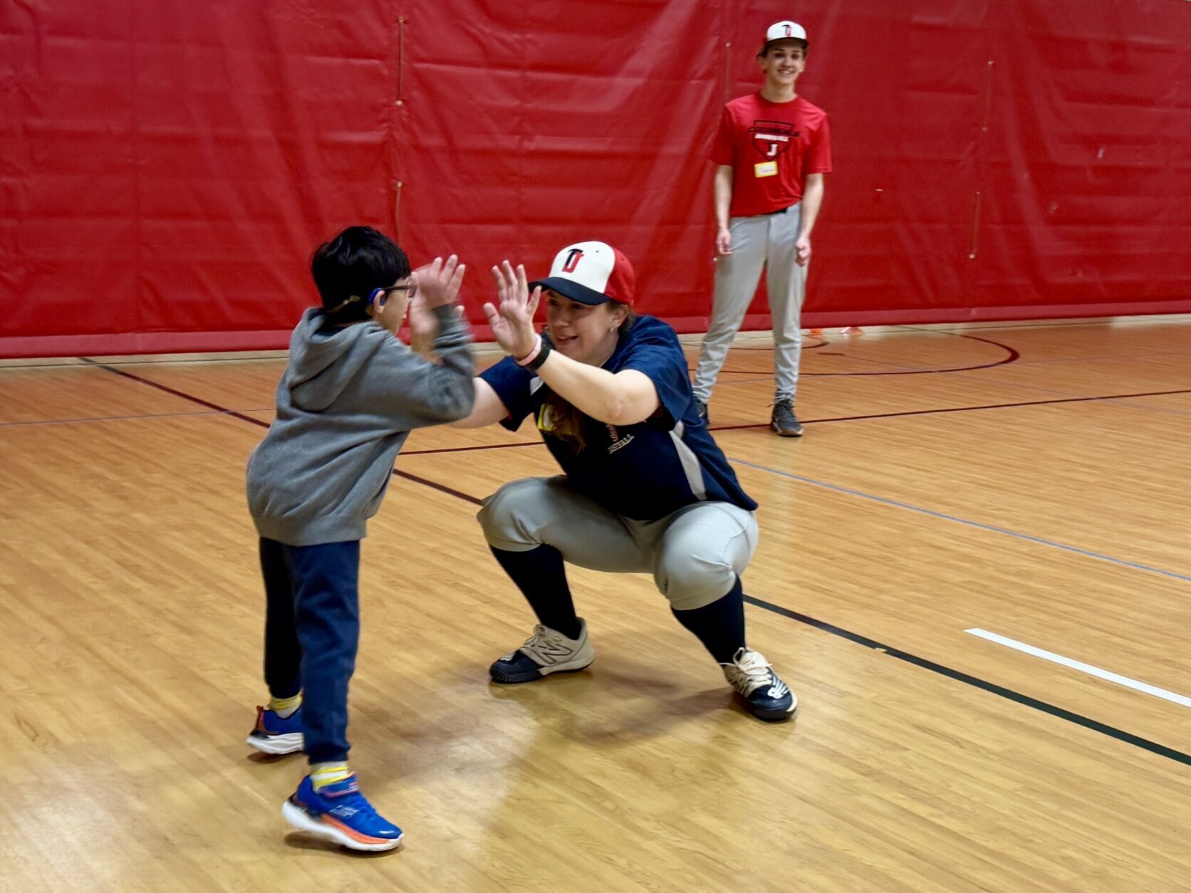 Thomas Jefferson High School for Science and Technology baseball clinic for special needs kids