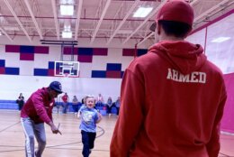 Thomas Jefferson High School for Science and Technology baseball clinic for special needs kids