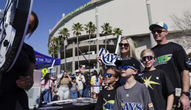 Scenes from the Rays Fan Fest outside Tropicana Field - Tampa Bay Times