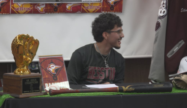 Hereford’s Ethan Subealdea signs with Hesston College baseball