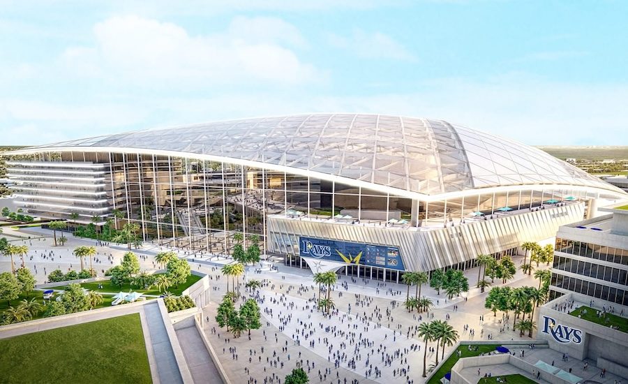 Rays Reveal Renderings of New Tampa Ballpark, Mixed-Use Development