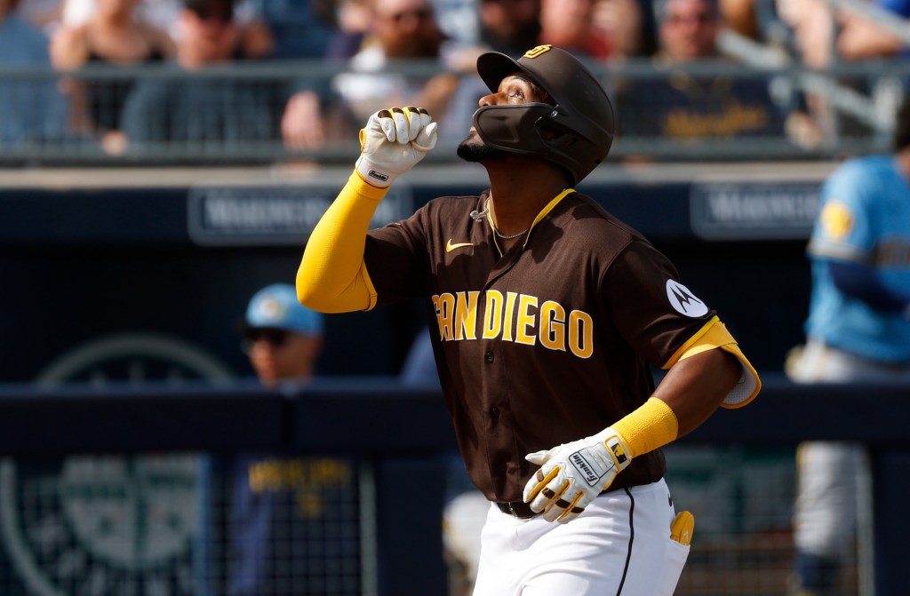 JP Sears struggles, Miguel Andujar homers, as Padres' get spring win over Brewers