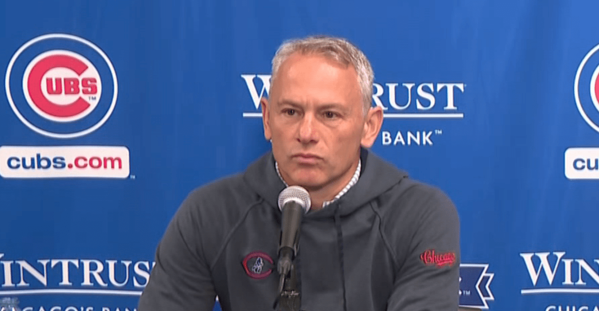 Jed Hoyer and Carter Hawkins meet the media on pitcher/catcher report day