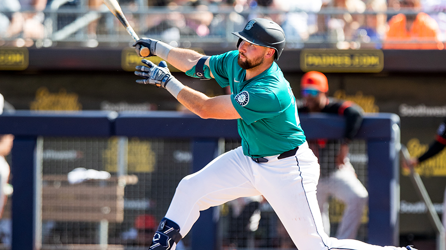 Seattle Mariners Cal Raleigh spring training 2024...