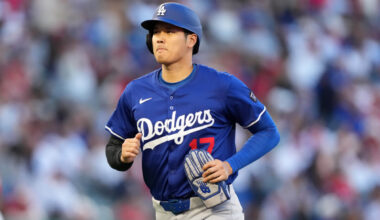 Los Angeles Dodgers designated hitter Shohei Ohtani playing in 2025 spring training.