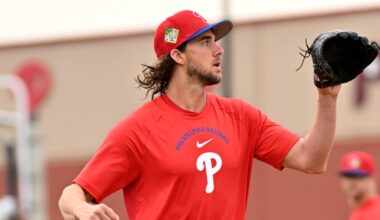Aaron Nola makes spring debut with improved velocity in focus – NBC Sports Philadelphia
