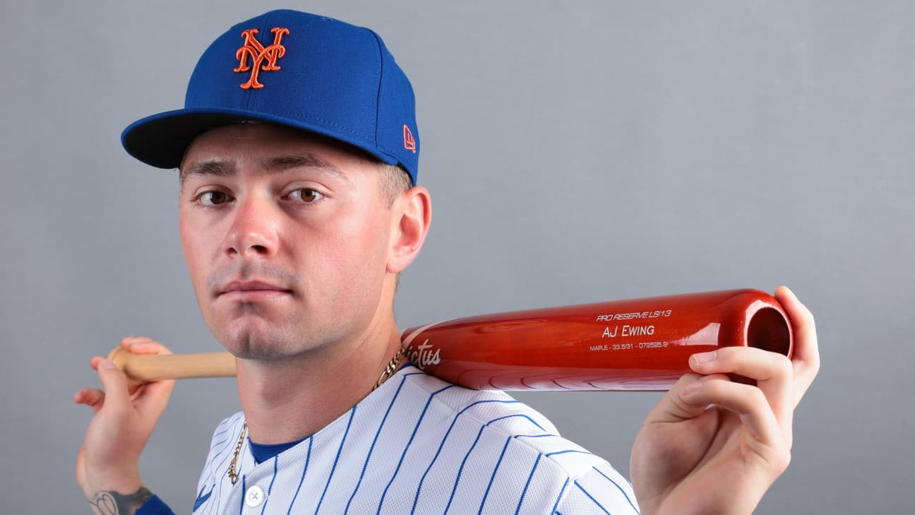 Mets Notes: A.J. Ewing impresses, Carson Benge's spring 2026 debut set - SNY