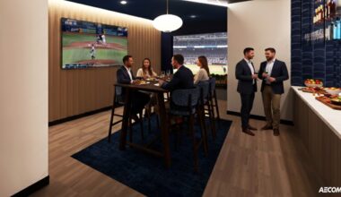 Executive Suite hospitality space at Tropicana Field