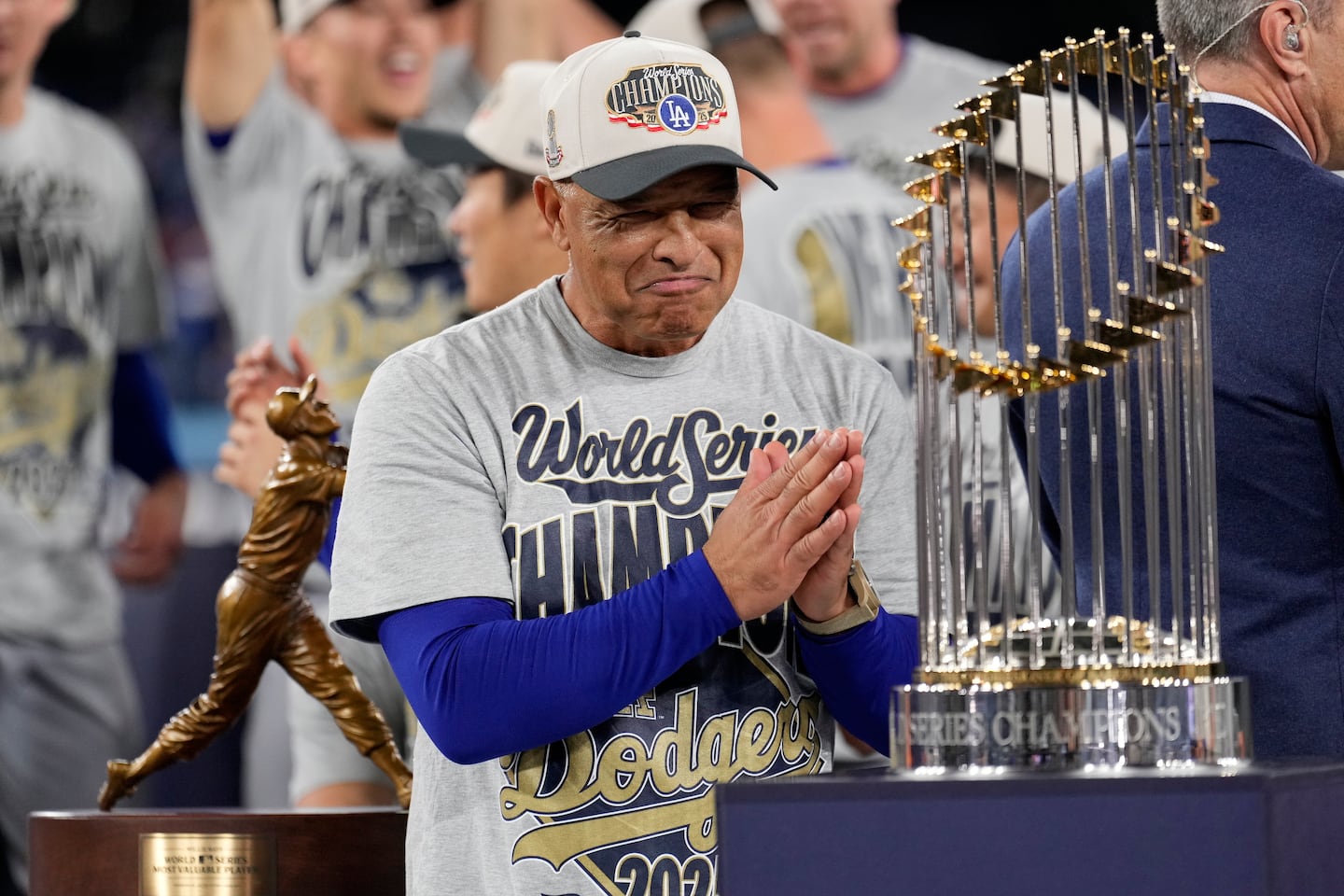 Manager Dave Roberts guided the Dodgers to a World Series title for the third time last season.