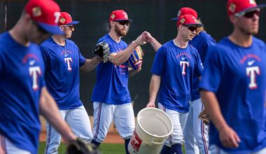 Rangers’ Brandon Nimmo explains role as veteran mentor for Wyatt Langford, Evan Carter