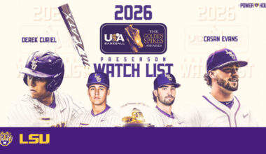 Curiel, Evans Named to Golden Spikes Award Preseason Watch List – LSU