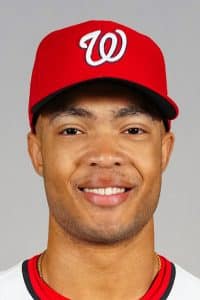 Washington Nationals outfielder Andrew Pinckney