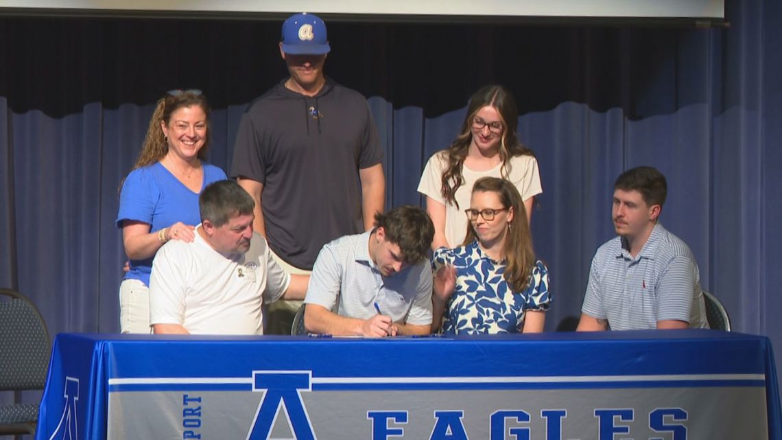 Two members of Airport's state championship baseball team make their college choice official