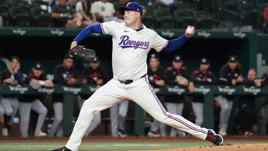 Texas Rangers Patrick Corbin pitchin