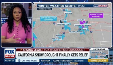 Moisture moves inland on the West Coast as long-awaited shot of snow is possible in the Colorado Rockies | Latest Weather Clips