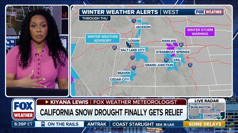 Moisture moves inland on the West Coast as long-awaited shot of snow is possible in the Colorado Rockies | Latest Weather Clips