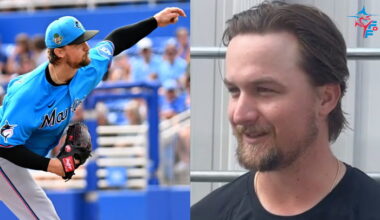 Braxton Garrett reacts to first spring game back from Tommy John surgery - Miami Marlins Videos