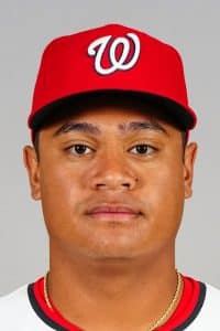 Washington Nationals catcher Caleb Lomavita