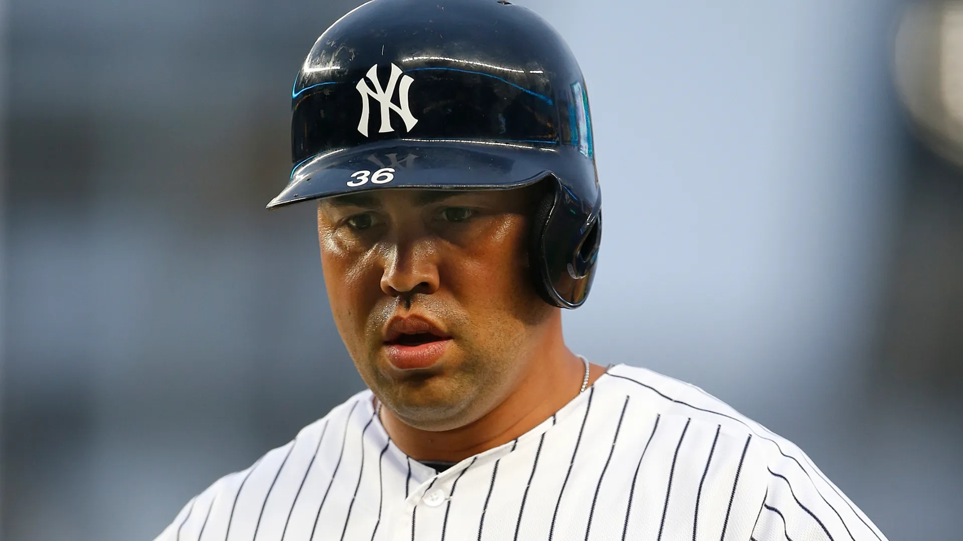 Carlos Beltran playing for the NY Yankees