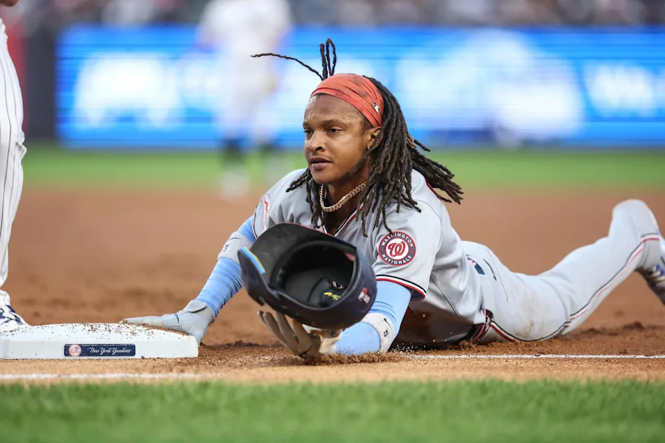 Washington Nationals shortstop CJ Abrams. Credit:&nbsp;Wendell Cruz-Imagn Images.