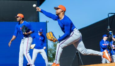 Freddy Peralta's Mets acclimation takes first spring training step