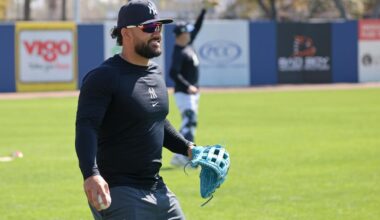 Yankees' Jasson Dominguez homers in live batting practice