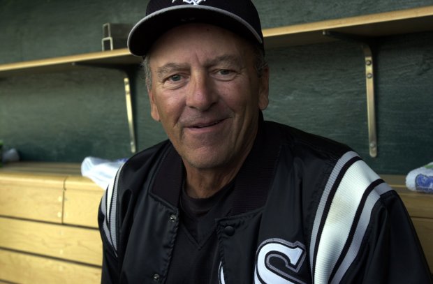 Joe Nossek serves as White Sox interim manager while Jerry Manuel sits out an eight-game suspension April 28, 2000, in Detroit. (Charles Cherney/Chicago Tribune)