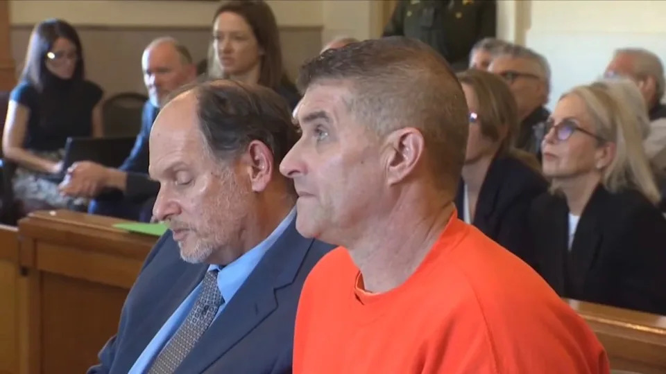 Dan Serafini, 52, received two life sentences for murdering Gary Spohr and shooting Wendy Wood in the head. ABC10