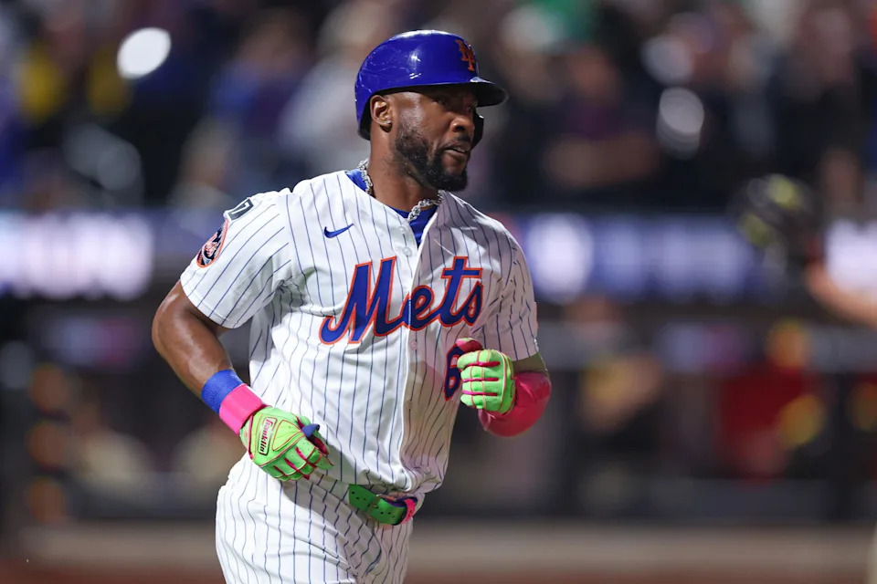 Starling Marte. Credit: Vincent Carchietta-Imagn Images.