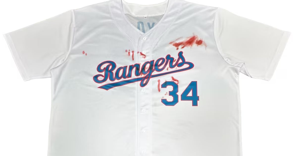 Texas Rangers announce Nolan Ryan bloody lip jersey giveaway – WSOC TV