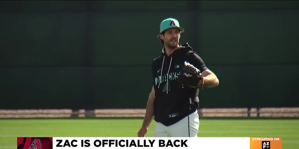 Zac Gallen reports to spring training after resigning with Diamondbacks