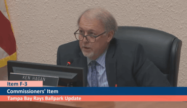 Hillsborough Commissioners vote to support “framework” for funding $2.3B Rays stadium