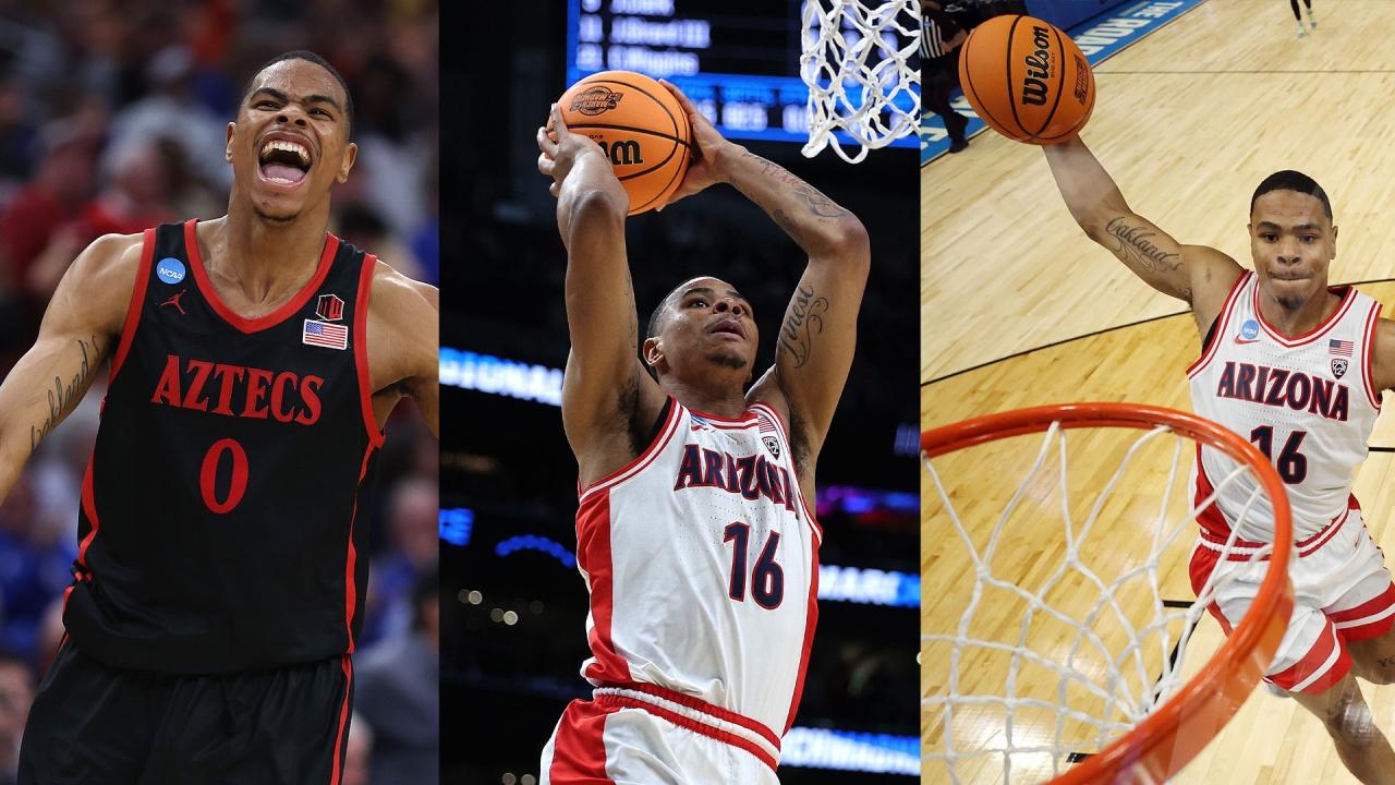 Slam Dunk champ Keshad Johnson career March Madness highlights