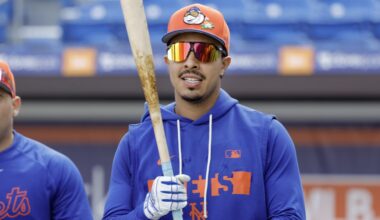 Mark Vientos embraces spring training at first base as Mets' 2026 depth chart reshuffles - SNY
