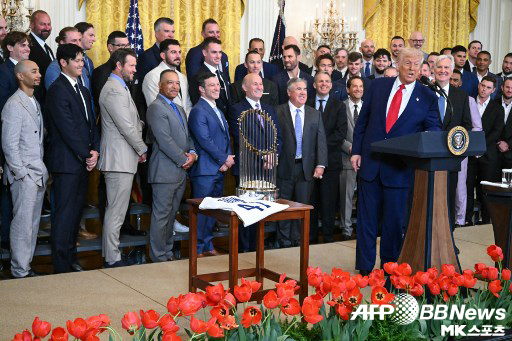 The Dodgers visited the White House as the winner of last year's 2024 World Series. 사진=ⓒAFPBBNews = News1