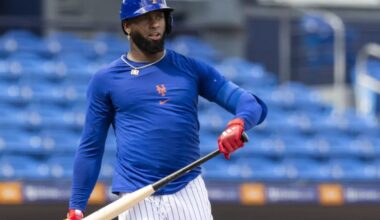 Mets' Luis Robert Jr. puts on laser show at spring training batting practice