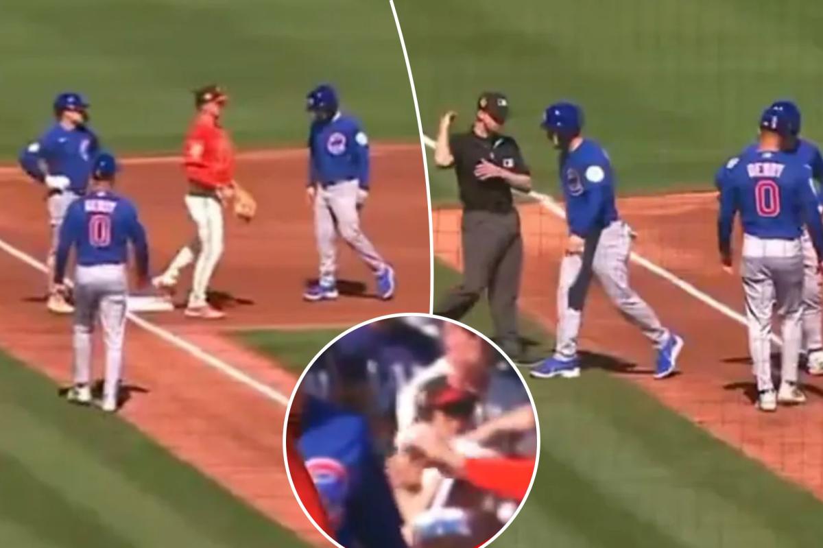 Giants play through alarm, turn wild triple play after Cubs rookie's 'boneheaded' error