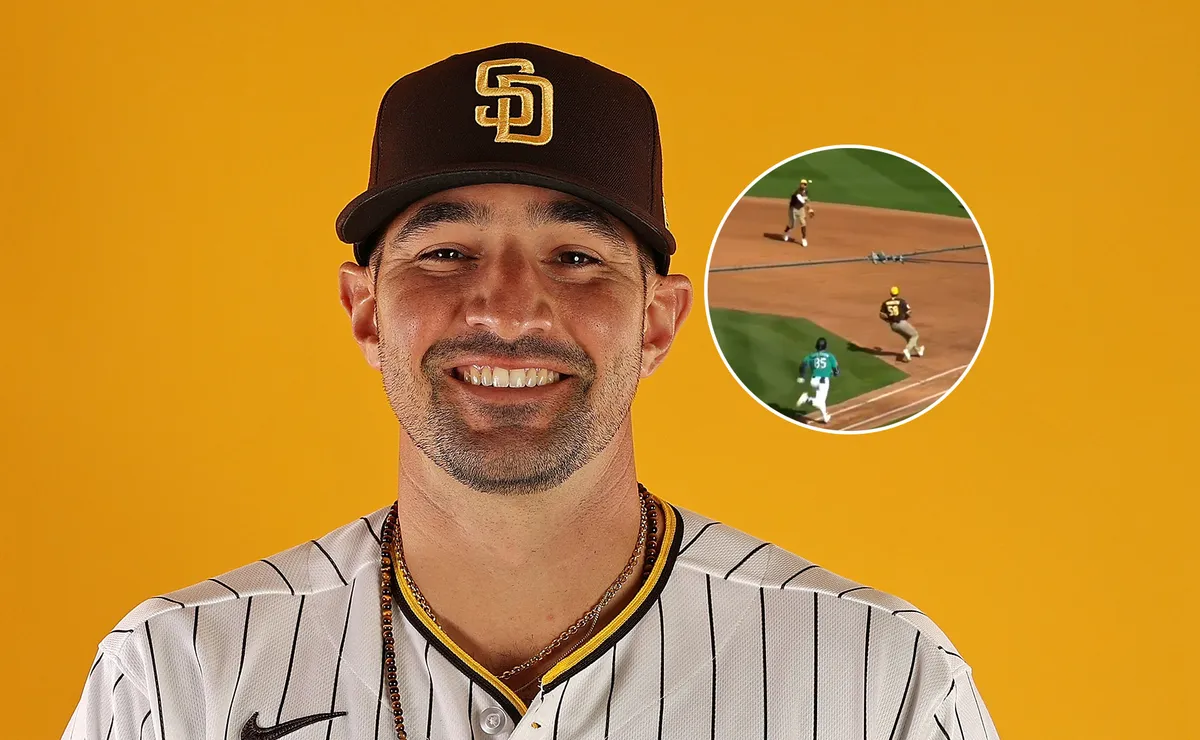 Video: Nick Castellanos flashes elite defense at first base in Padres vs. Mariners showdown