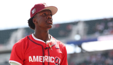 Texas Rangers Sebastian Walcott top prospect...