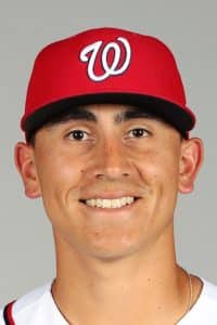 Washington Nationals catcher Tres Barrera